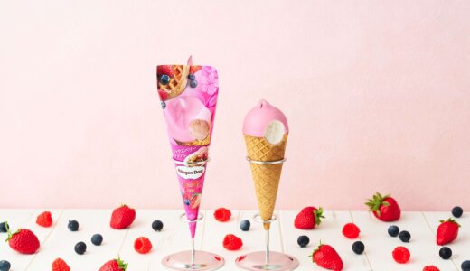 季節感のあるハーゲンダッツを気軽に味わえるセブン‐イレブン限定商品『ハーゲンダッツ クリーミーコーン ミックスベリーワッフル』が5月20日(火)より順次発売！