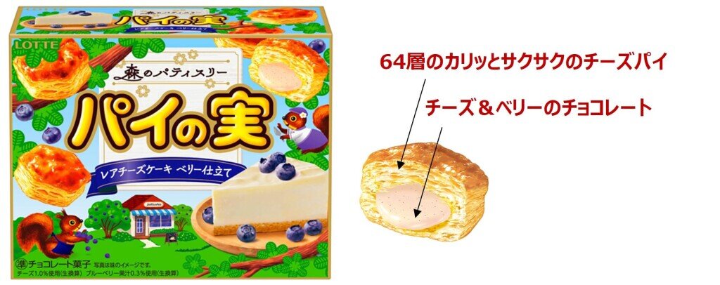 『パイの実＜レアチーズケーキ ベリー仕立て＞』