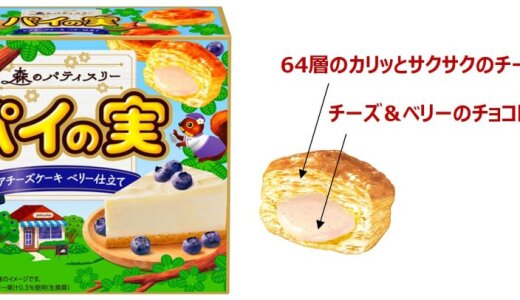 お菓子と絵本の世界がひとつになったパイの実の新シリーズ『パイの実＜レアチーズケーキ ベリー仕立て＞』が5月27日(火)より発売！
