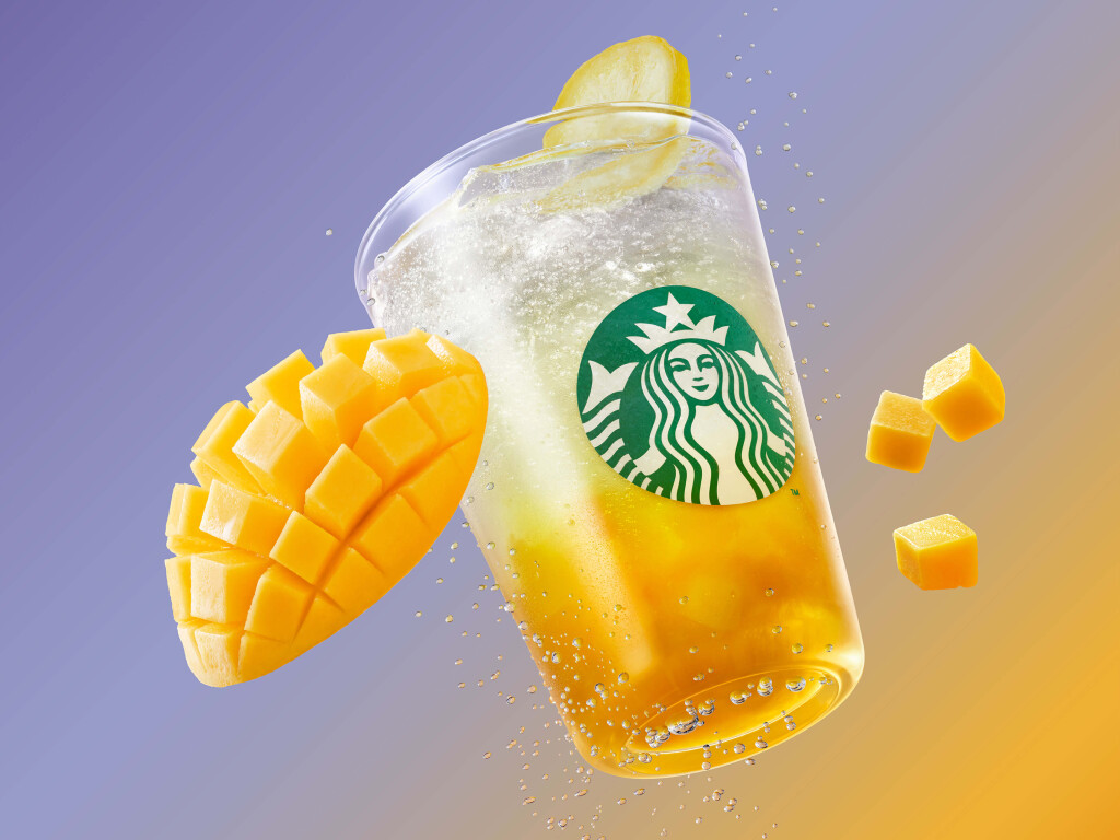 スターバックス コーヒーの『チラックス ソーダ マンゴー』
