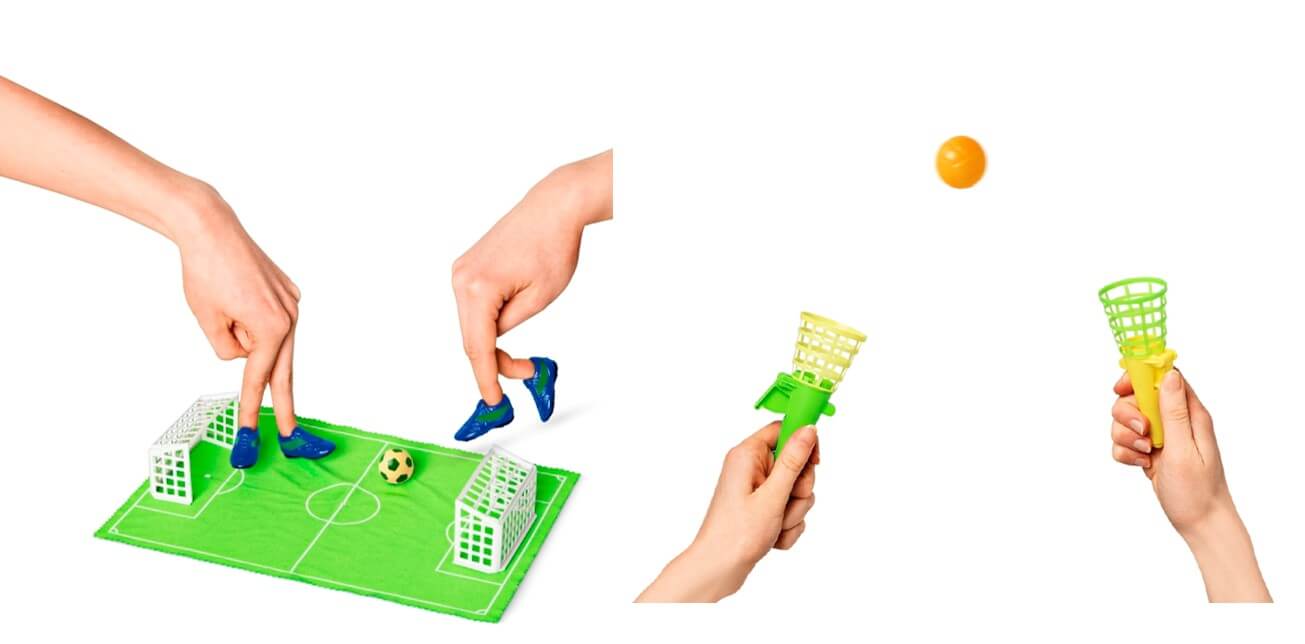 Flying Tiger Copenhagen(フライングタイガー)の『外あそびグッズ』-ミニサッカーゲーム（缶入）