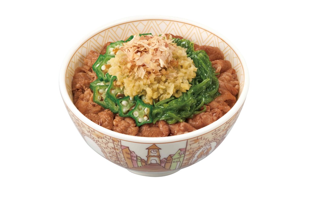 すき家の『生姜めかぶオクラ牛丼』