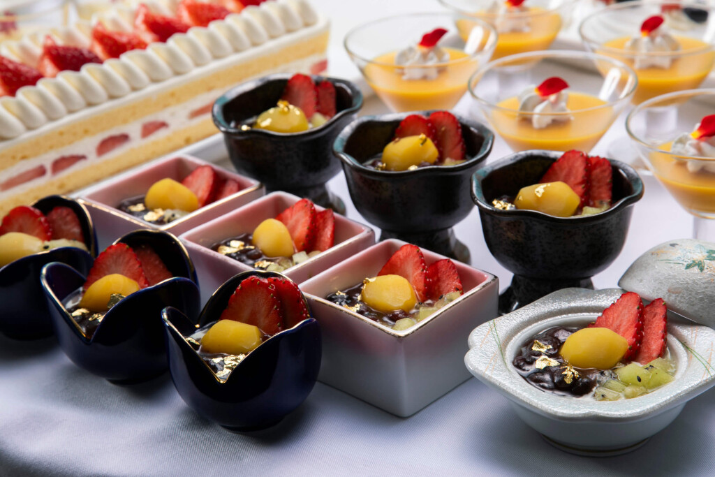 札幌プリンスホテルの『PRINCE SWEETS BUFFET-スイーツで巡る世界旅-』-★日本料理シェフ考案★抹茶のばばろあ 栗ぜんざい仕立て