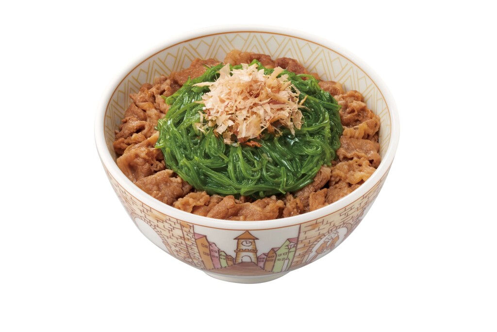 すき家の『たっぷりめかぶ牛丼』