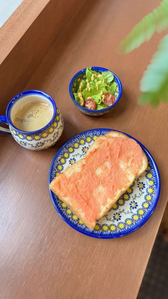 cafe&bar POLSKA(ポルスカ)の『たらマヨトーストset』