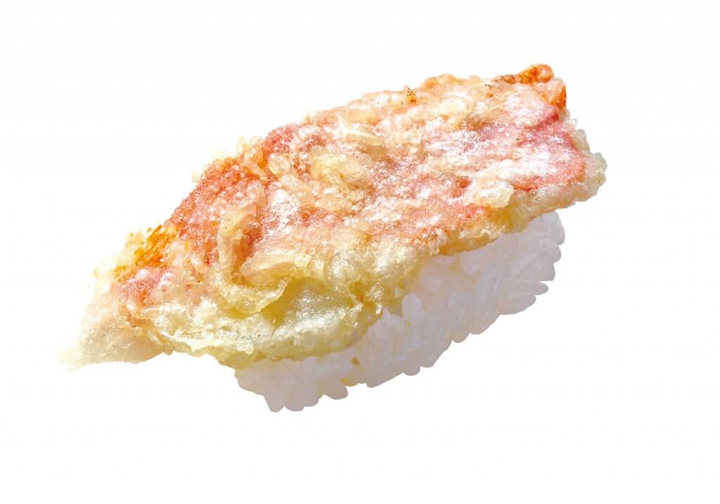 はま寿司の『青森県産 金目鯛の天ぷら握り 160円(税込176円)』