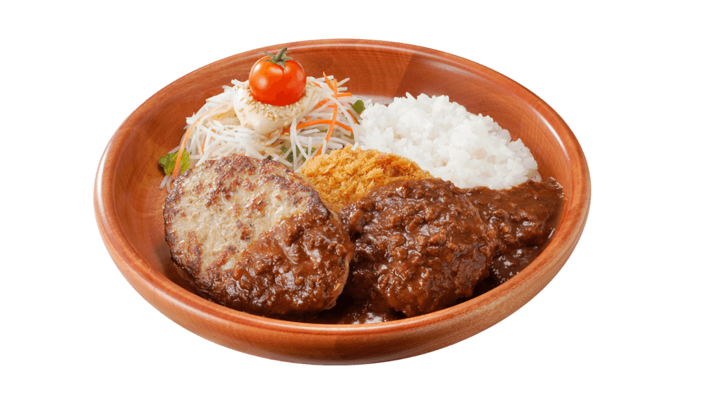 びっくりドンキーの『メンチカツカリー&ハンバーグディッシュ』