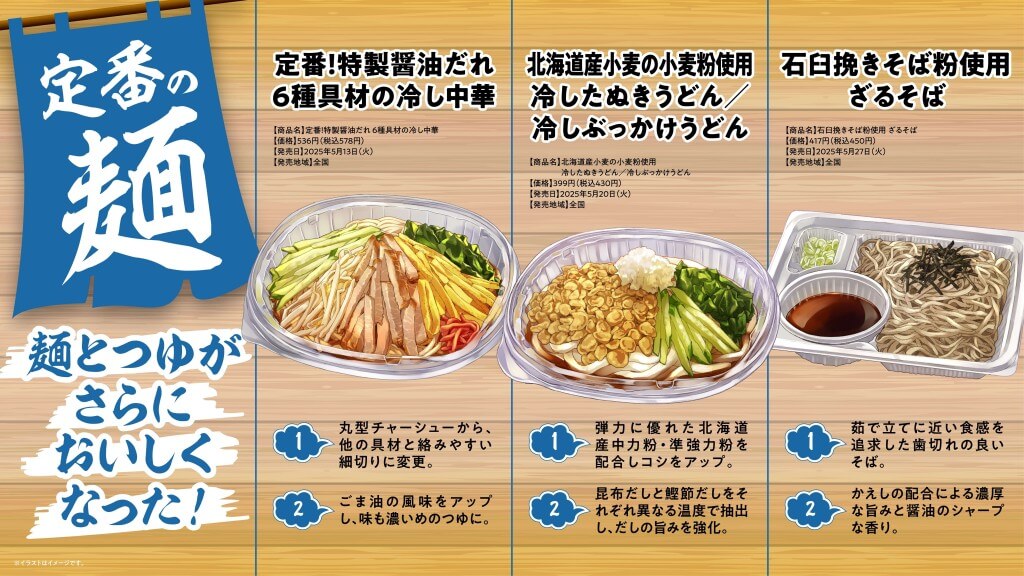 ファミリーマートの『定番冷し麺をリニューアル』-リニューアルポイント