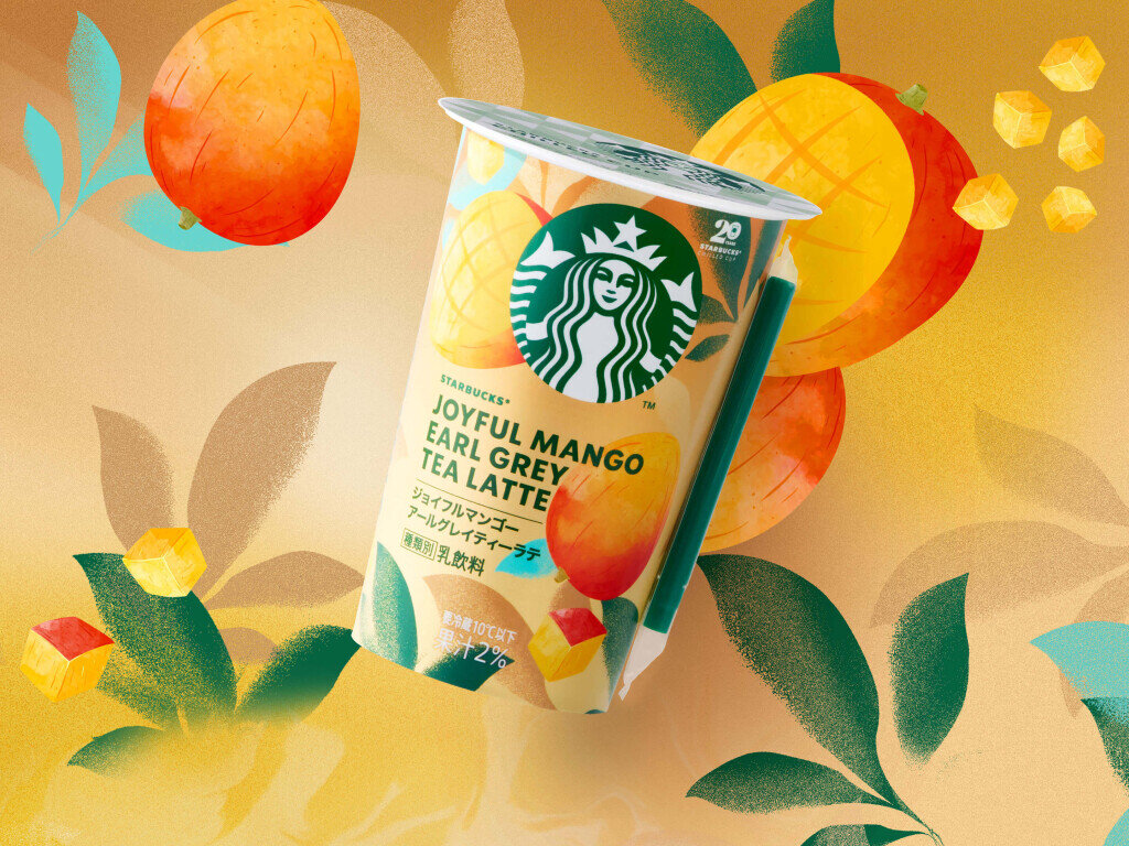 『スターバックス® ジョイフルマンゴーアールグレイティーラテ』