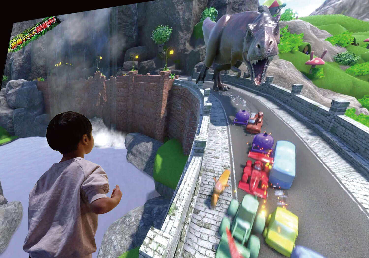 リトルプラネットの夏休み限定イベント『DINOSAUR FESTIVAL 2025(通称:ディノフェス2025)』-お絵かきカーレースにティラノサウルスが乱入!?白熱のレースを体験しよう!「SKETCH RACING(スケッチレーシング)」