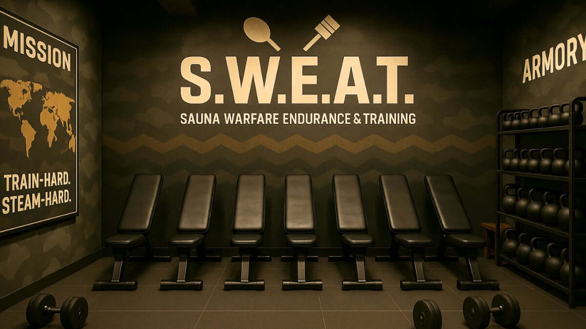 ザ・センチュリオンサウナ レスト&ステイ札幌の『3階 新カプセルフロア』-【S.W.E.A.T.(トレーニングルーム)】(アメリカパビリオン)