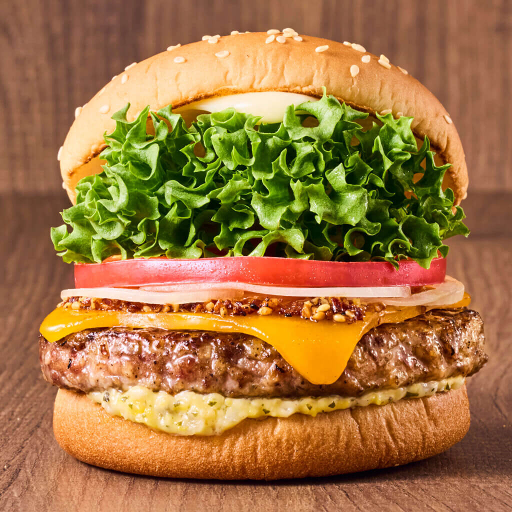 フレッシュネスバーガーの『黒毛和牛チーズバーガー』