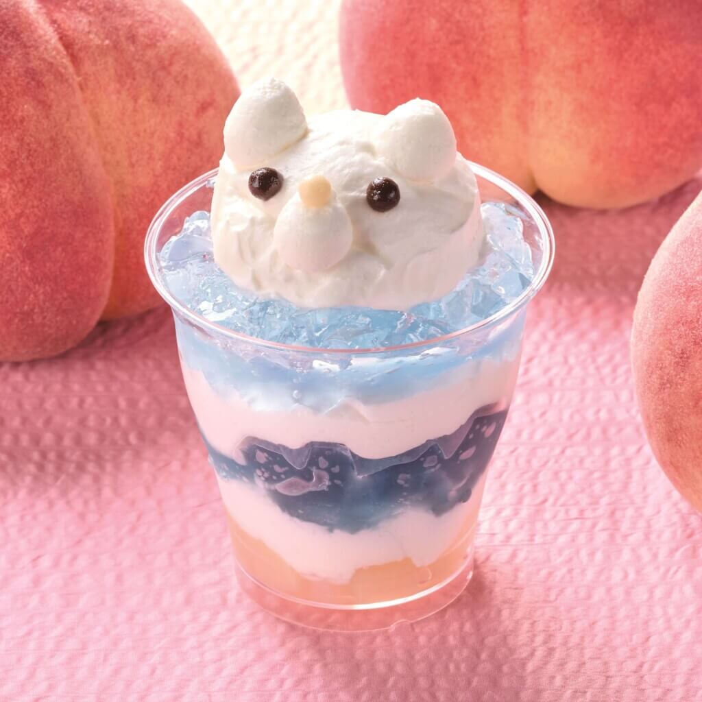 シャトレーゼの『ひょっこりしろくまの白桃ソーダゼリー』