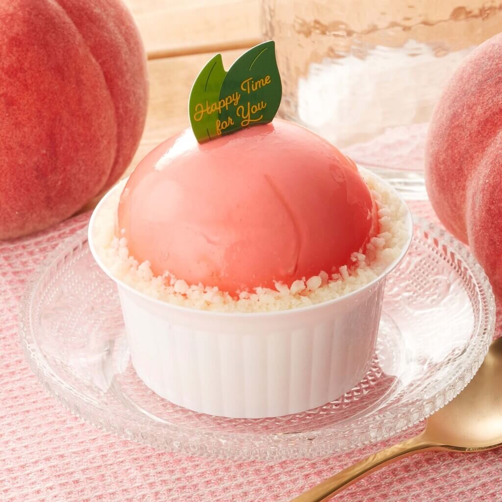 シャトレーゼの『まんまる白桃ケーキ』