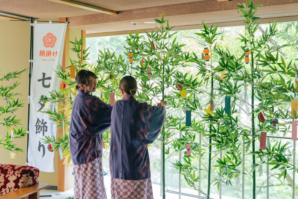 定山渓 鹿の湯・花もみじの『願掛け七夕飾り』