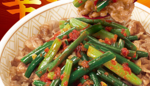 すき家にて旨辛な味わいとシャキシャキ食感がたまらない夏の大人気商品『ニンニクの芽牛丼』が7月8日(火)より発売！