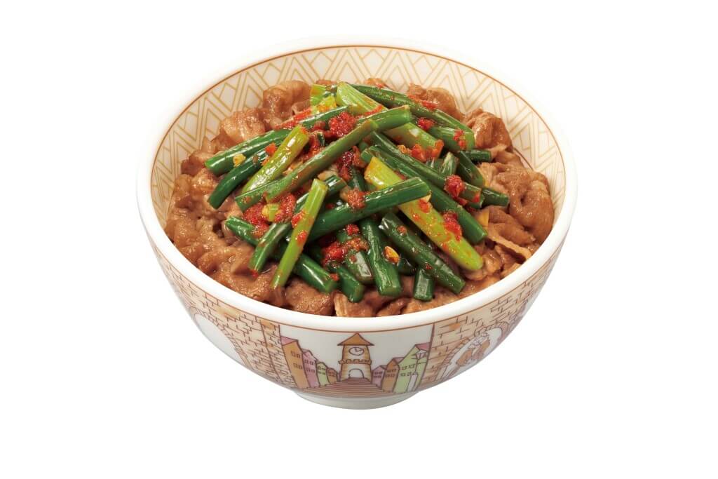すき家の『ニンニクの芽牛丼』
