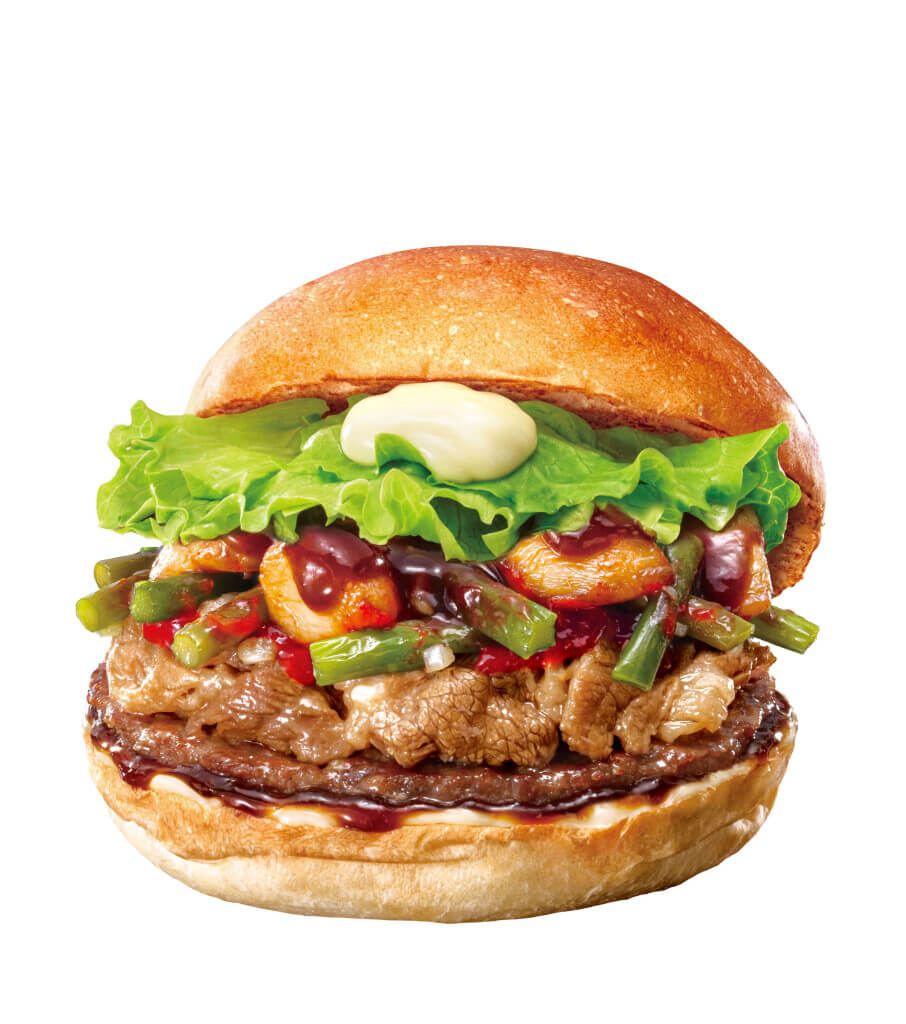 ロッテリアの『にんにく牛カルビバーガー』