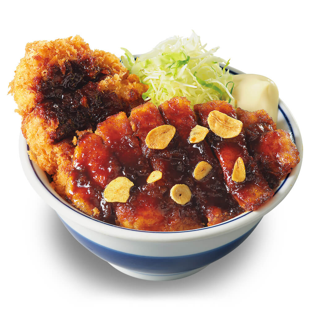 かつやの『トンテキとチキンカツの合い盛り丼』