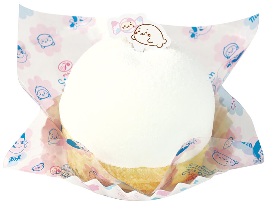 不二家洋菓子店「ペコちゃん×しろたん」の『しろたんのふわふわミルキーレアチーズ(ペーパープレート：しろたん＆ミルキーしろたんデザイン)』