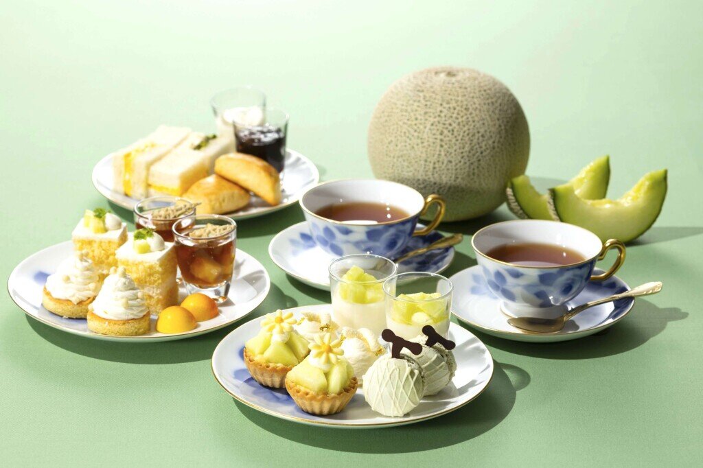 札幌グランドホテルの『夏のメロンスイーツフェア』-アフタヌーンティーセット