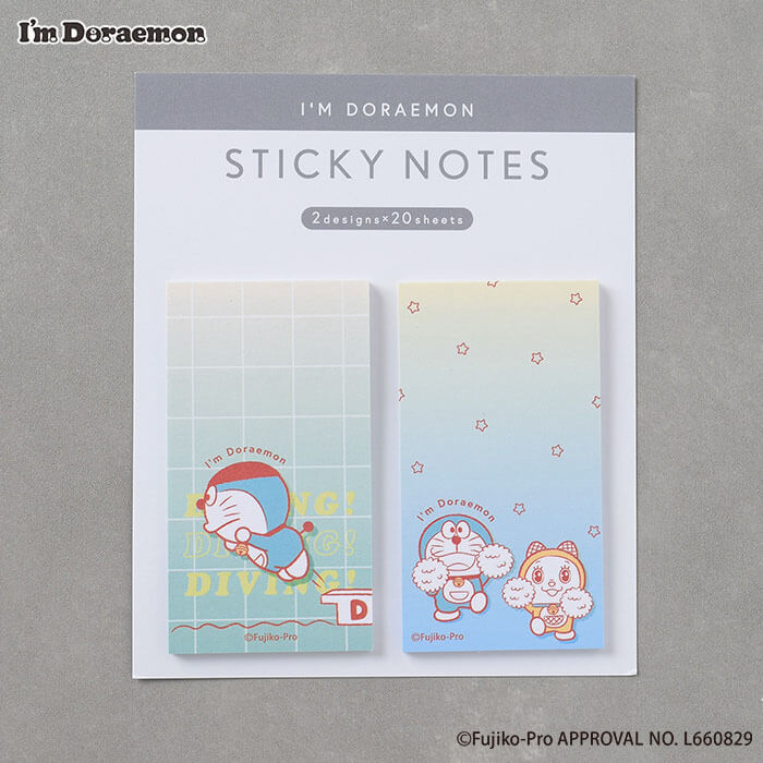I'm Doraemonシリーズ ポップアップストア『スポーツを楽しむドラえもんのアートを使用したグッズ』-付箋セット