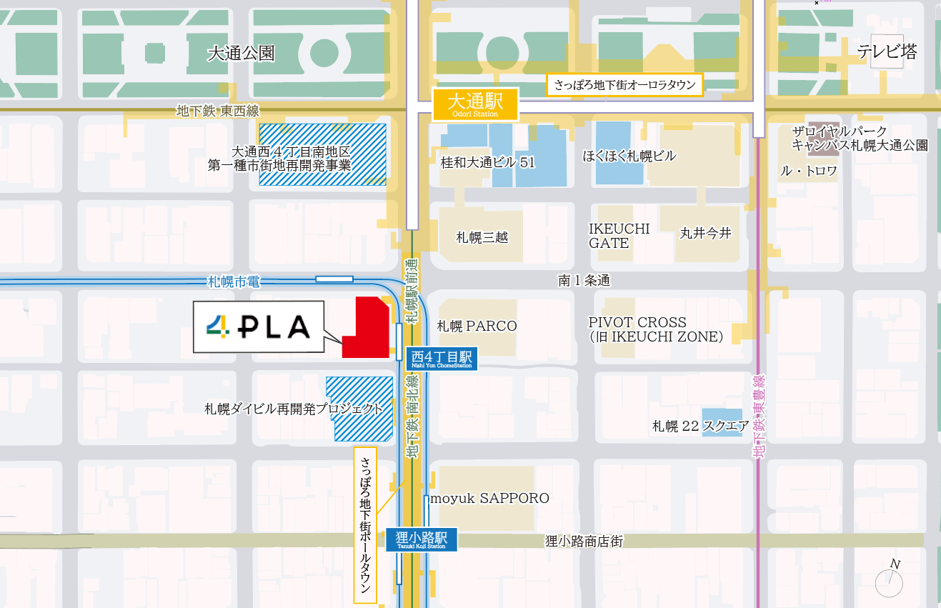4PLAの地図