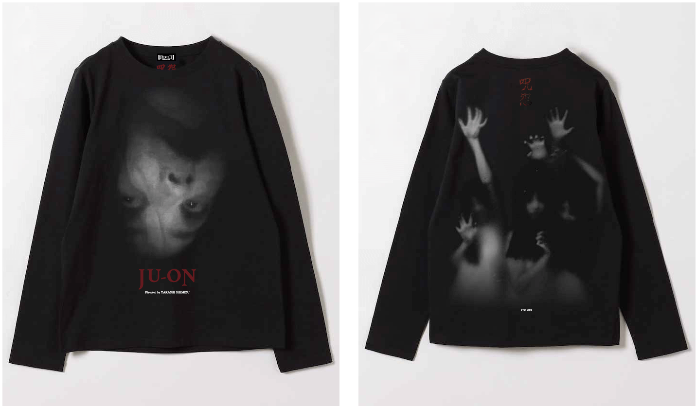 Vシネマ版『呪怨』・『呪怨2』の映画公開を記念した公式グッズ-「KAYOKO」LS TEE 13,200円(tax in)