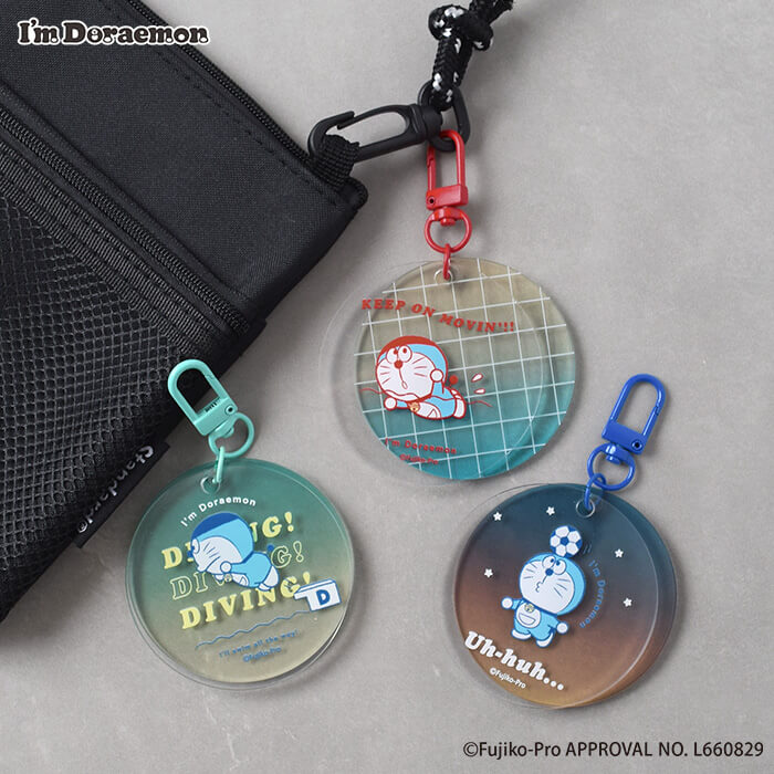 I'm Doraemonシリーズ ポップアップストア『スポーツを楽しむドラえもんのアートを使用したグッズ』-アクリルキーホルダー