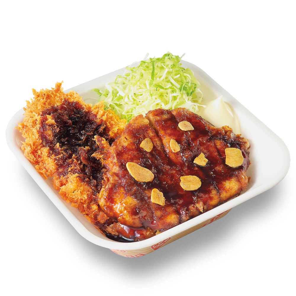 かつやの『トンテキとチキンカツの合い盛り丼弁当』