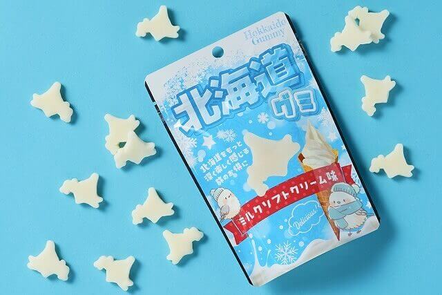 株式会社 しゃけをの『北海道グミ　ミルクソフトクリーム味』