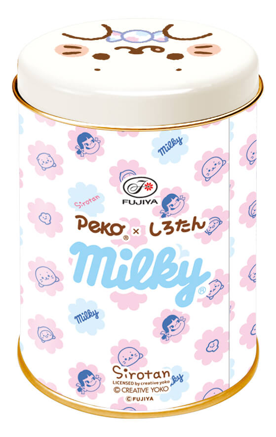 不二家洋菓子店「ペコちゃん×しろたん」の『ペコちゃん×しろたんとお友だち（裏）』