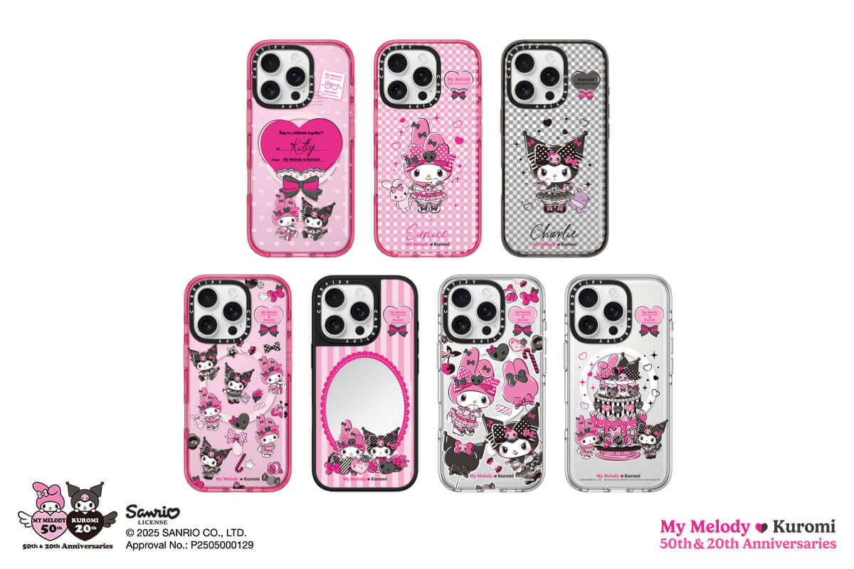 CASETiFY(ケースティファイ)の『マイメロディ & クロミ アニバーサリー | CASETiFY』コレクション