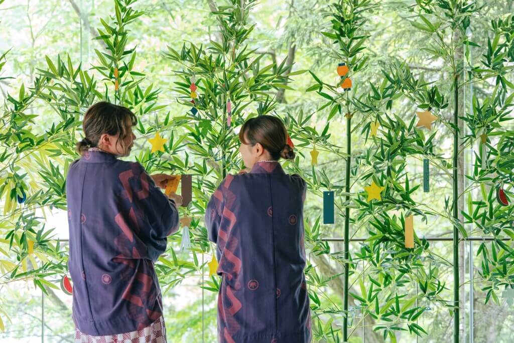 定山渓 鹿の湯・花もみじの『願掛け七夕飾り』