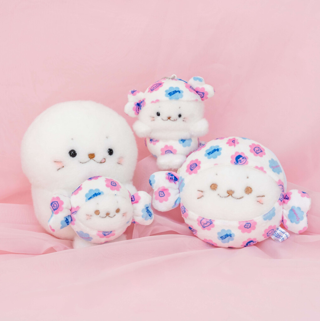 不二家洋菓子店「ペコちゃん×しろたん」の『ミルキー×しろたんコラボグッズ』