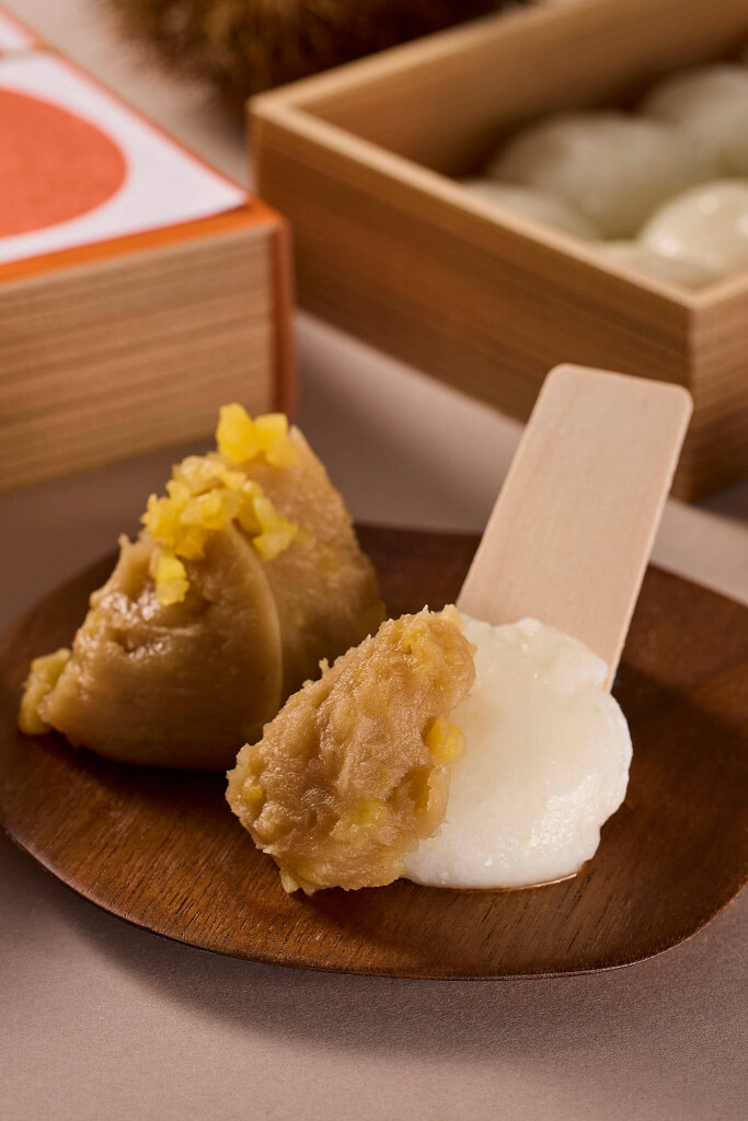神宮茶屋の『朔日限定 神宮茶屋餅ー和栗餡ー』