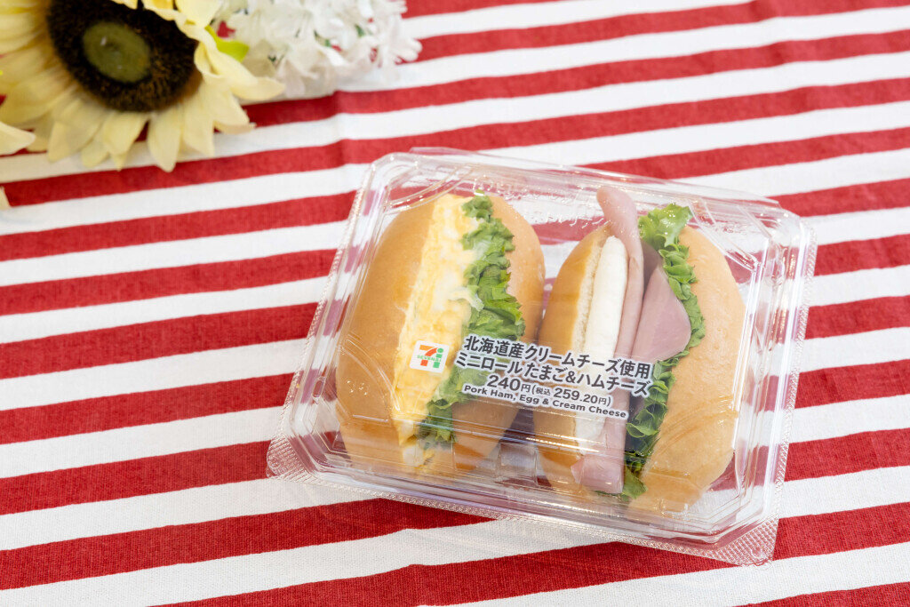 セブン‐イレブンの『ミニロール たまごサラダ＆ハムチーズ』