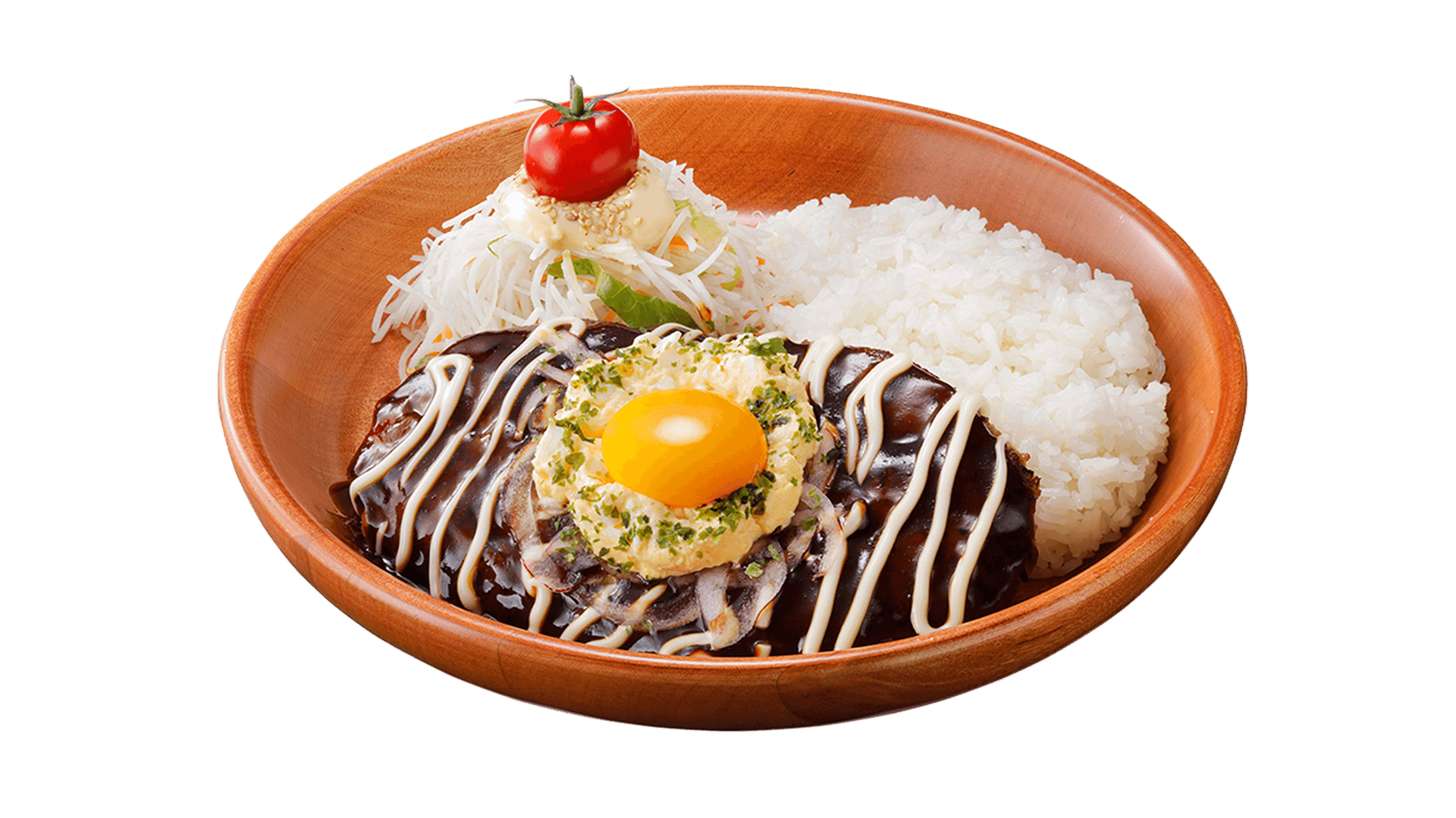 びっくりドンキーの『日本の秋に、月見ハンバーグ。』フェア-月見てりたまマヨバーグディッシュ