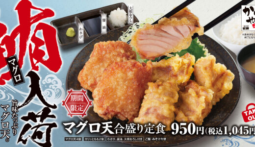 からあげ定食専門店「からやま」にて一時売り切れになるほど大反響の『マグロ天』が8⽉22⽇(金)より発売！