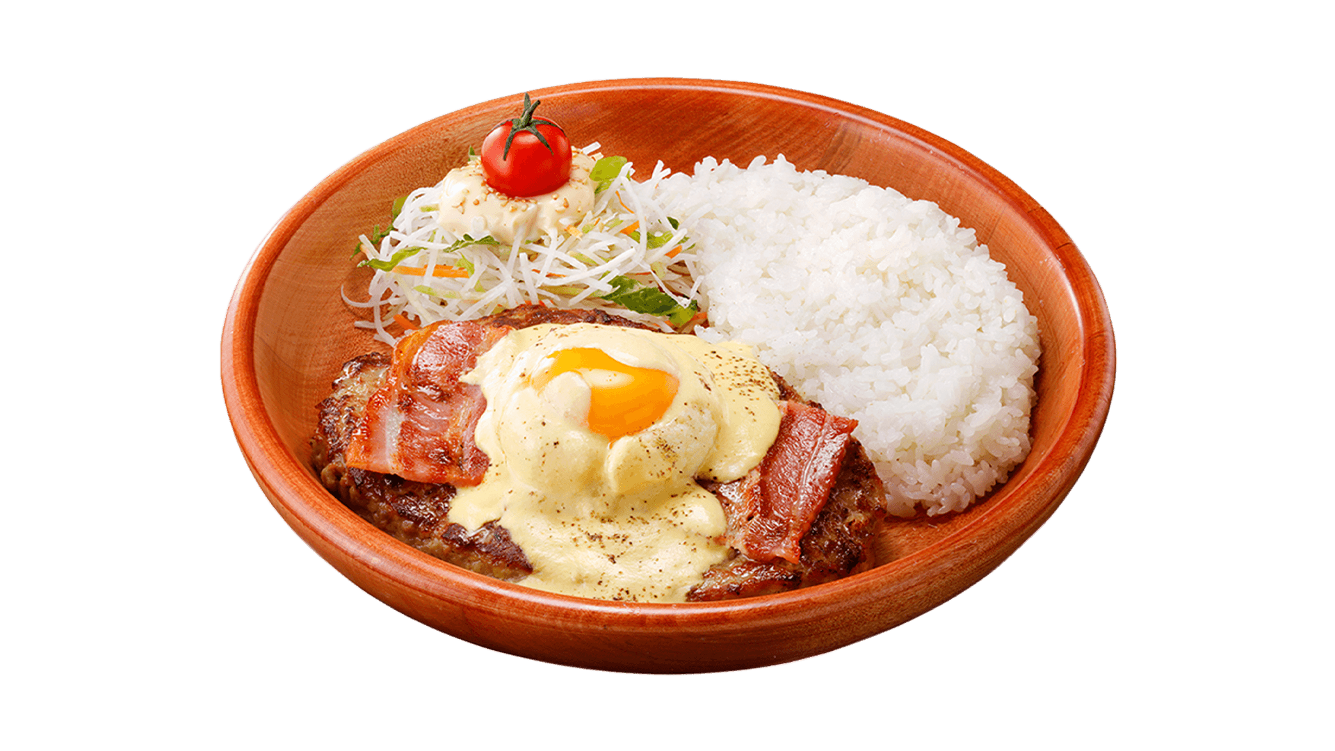 びっくりドンキーの『日本の秋に、月見ハンバーグ。』フェア-ベーコンエッグベネバーグディッシュ