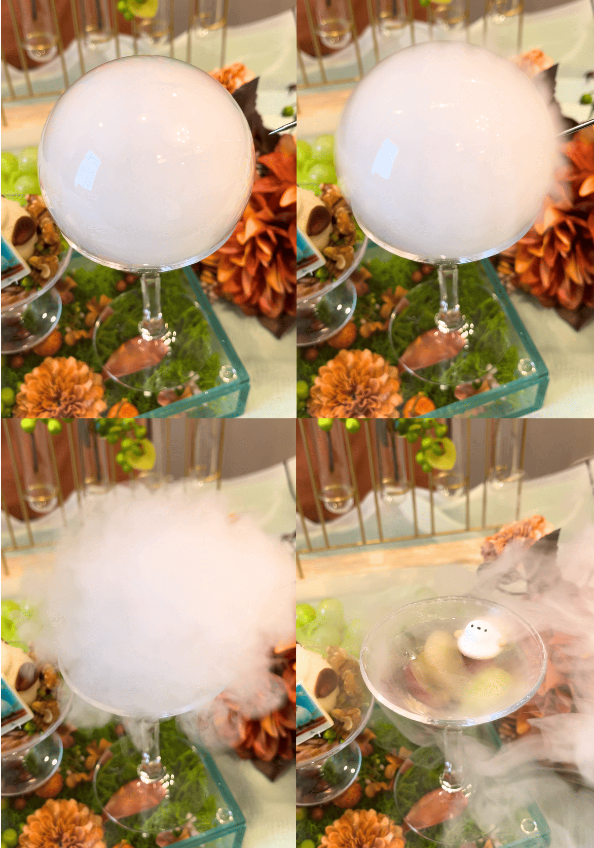 京王プラザホテル札幌の『シマエナガランチ秋～Like Afternoon Tea～』-アクリルボックス＆アシェットデセール