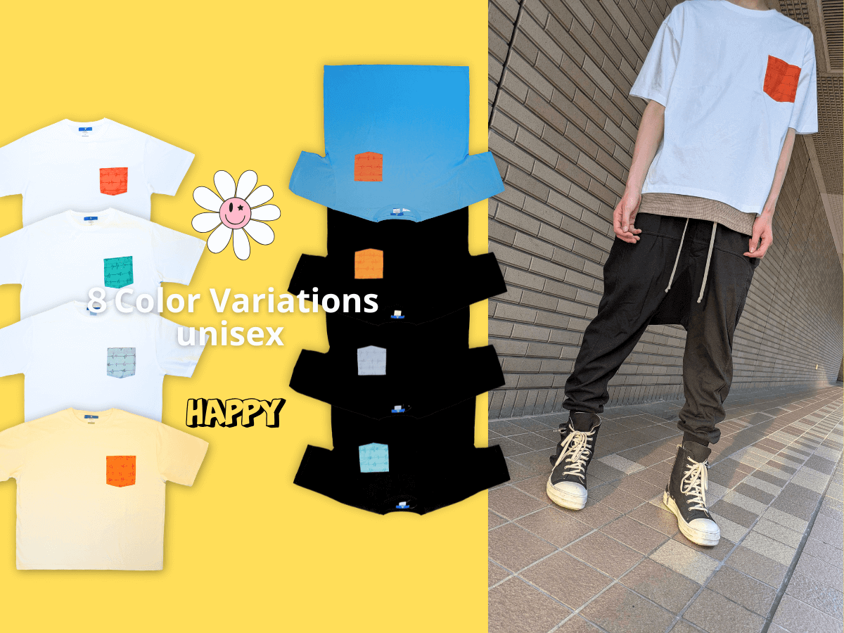 エシカルマーケット by CROSS TRADE-左の胸に「心電図」でフランクなコミュニケーションを表現。ハートレートTシャツ(ユニセックス)