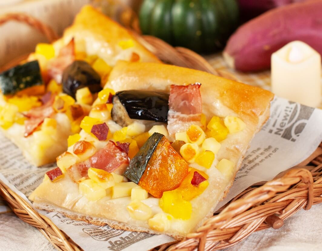 ペンギンベーカリーの『わくわくハロウィンフェア』-ほくほく野菜とチーズの秋味フォカッチャ