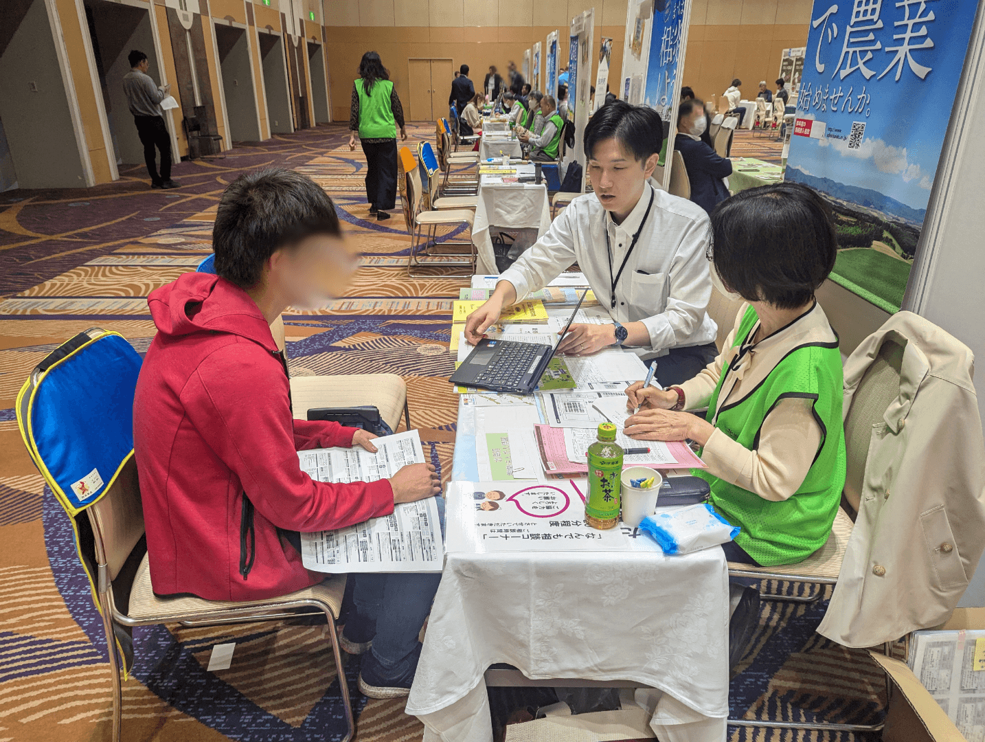 北海道新規就農フェア-なんでも相談コーナーの様子