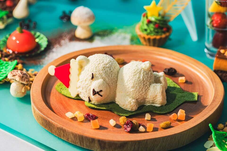 SAPPORO STREAM HOTEL 7階「BAR & GRILL Splish」カフェ＆バーの『STREAM Afternoon Tea ～Wonder Forest(ワンダーフォレスト)～』-白いくま（クリスマスver.）