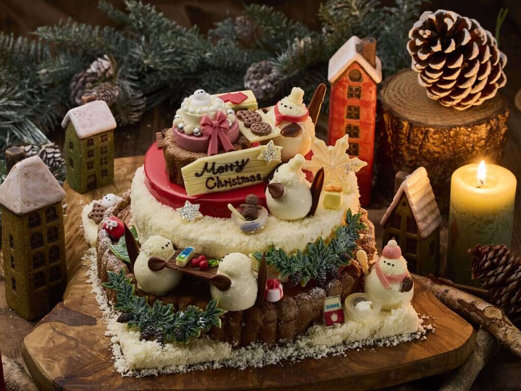 京王プラザホテル札幌のクリスマスケーキ2025『ガトー・ド ノエル シマエナガ ～小さなパティシエ達～』