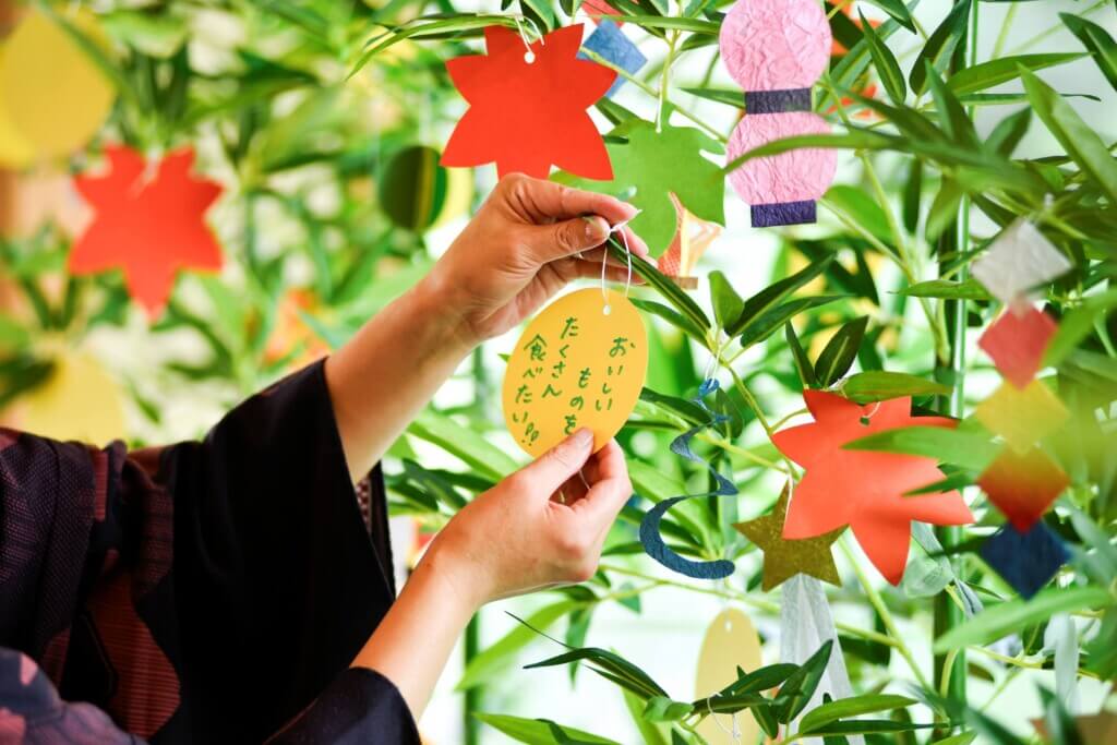 定山渓 鹿の湯・花もみじの『願掛けお月見飾り』