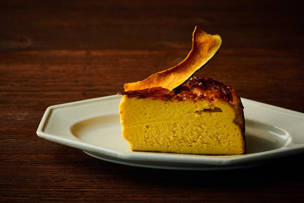ニューイタメシ酒場 grazieの『南瓜の塩バスクチーズケーキ』