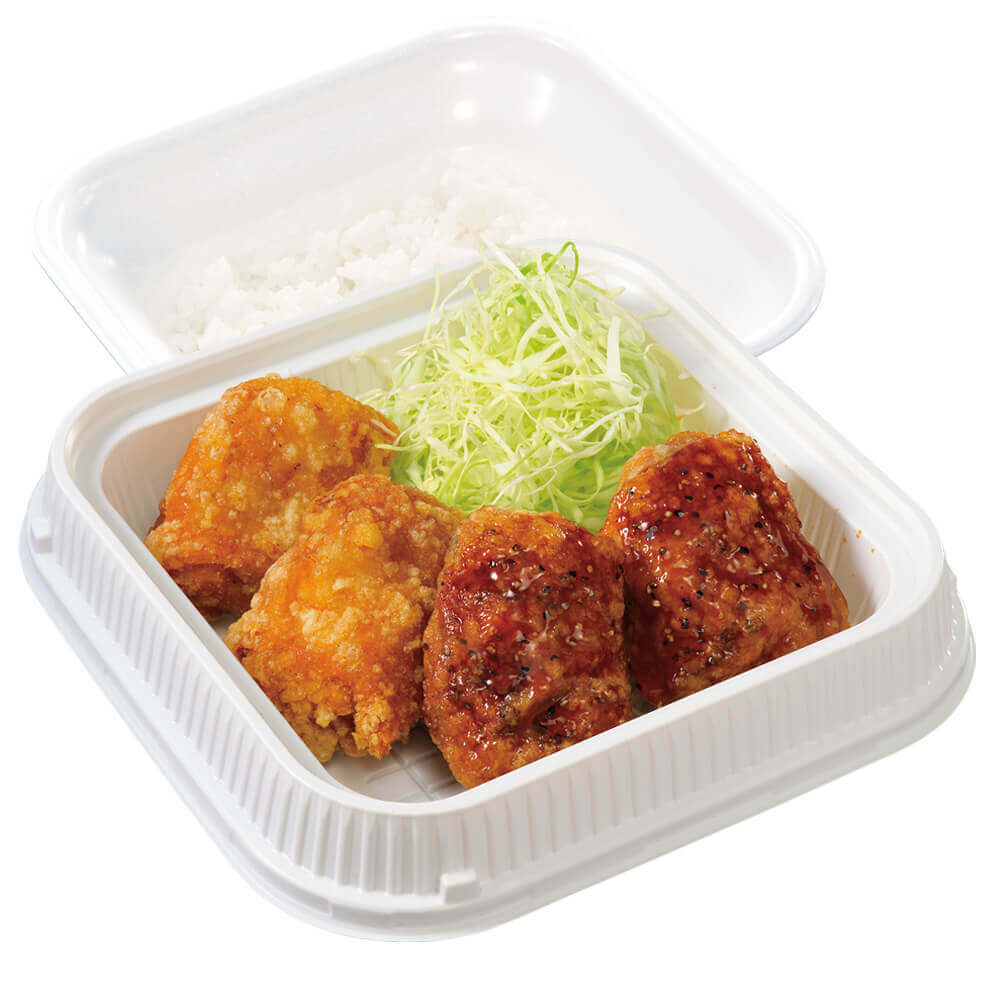 からやまの『黒胡椒からあげの合盛り弁当』
