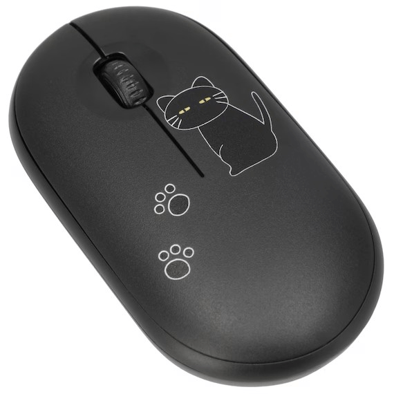 ニトリ デコホームの『ワイヤレスマウス(デコネコDH05 ブラック)』